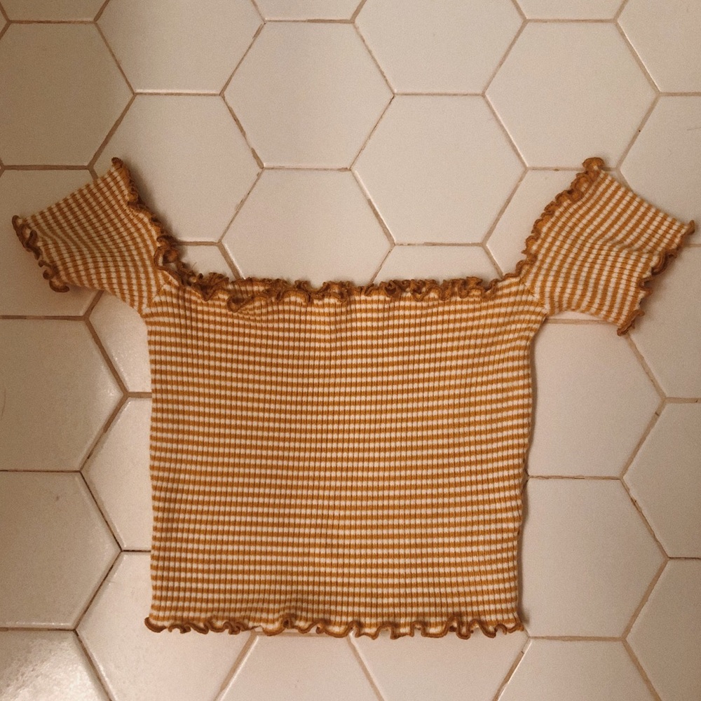 Off the shoulder crop top